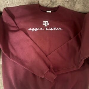 Texas A&M Aggie Sister crew neck